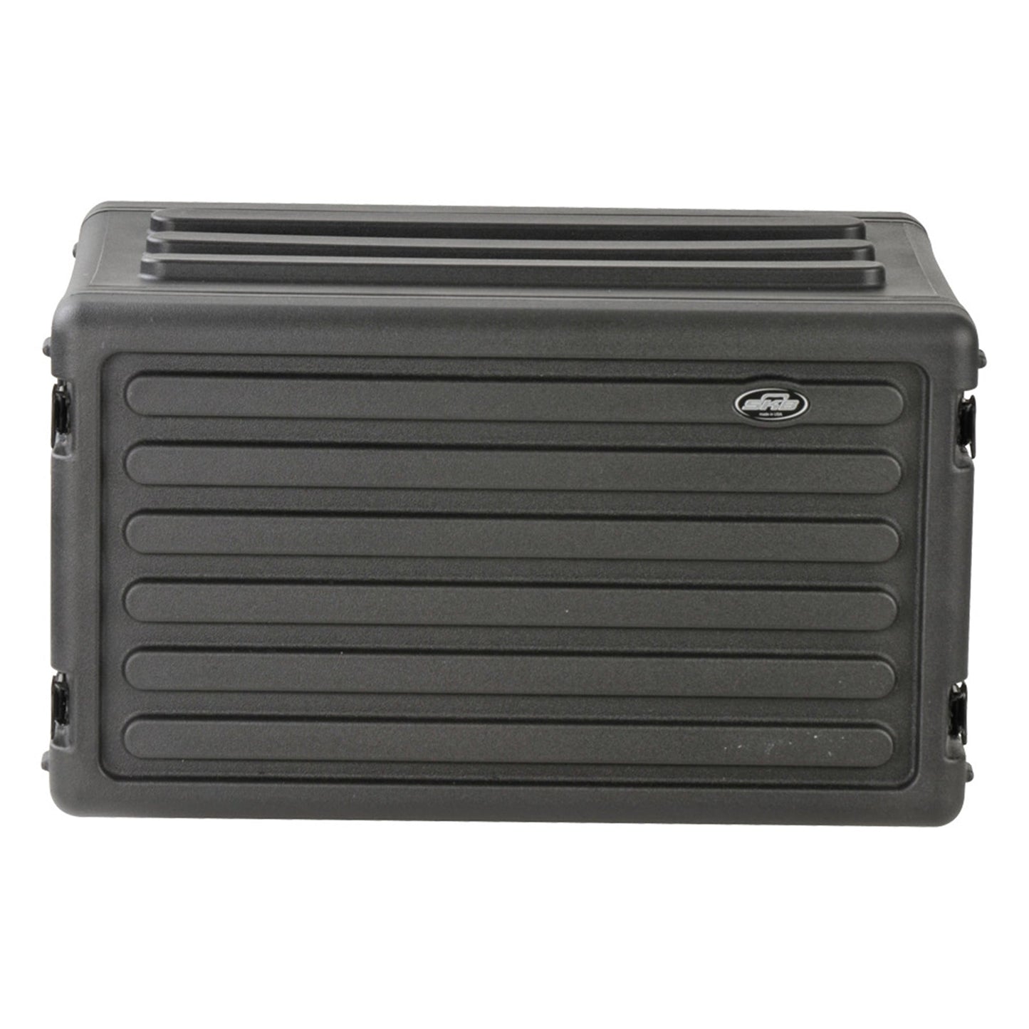 SKB 6U Shallow Roto Rack Case Gear Protector, Stackable, Waterproof, Black