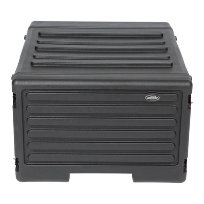 SKB 6U rSeries Rolling Rack with Integrated Back Wheels and 1-Touch Pull Handle
