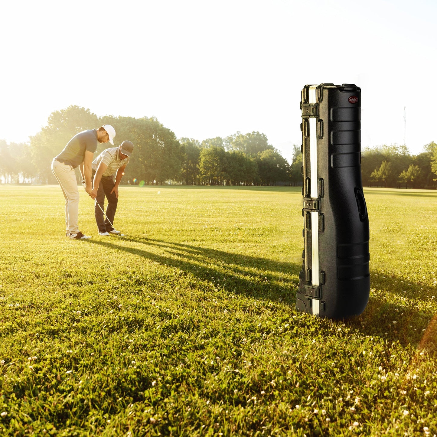 SKB Cases ATA Deluxe Standard Medium Hard Plastic Wheeled Golf Bag Travel Case