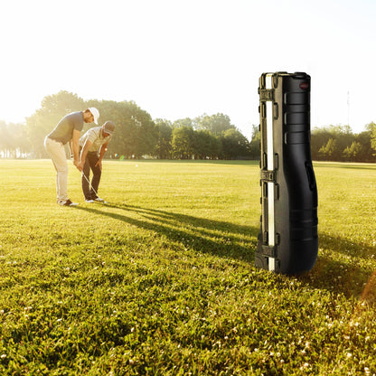 SKB Cases ATA Deluxe Standard Medium Hard Plastic Wheeled Golf Bag Travel Case