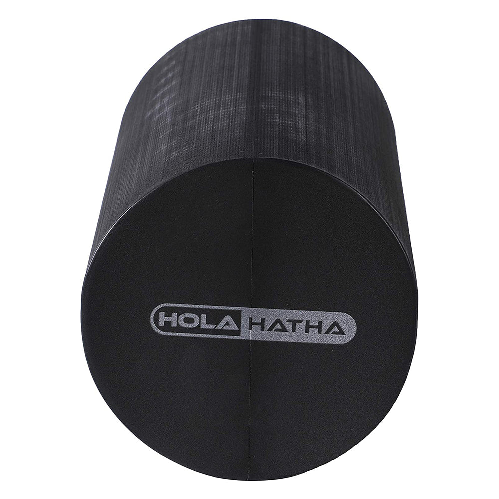 HolaHatha Portable High Density Solid EVA Foam Roller for Yoga and Gym Workouts