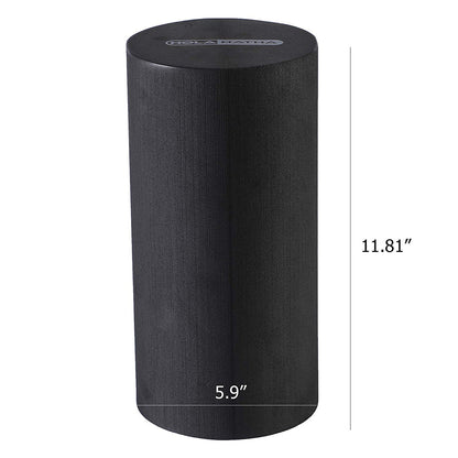 HolaHatha Portable High Density Solid EVA Foam Roller for Yoga and Gym Workouts