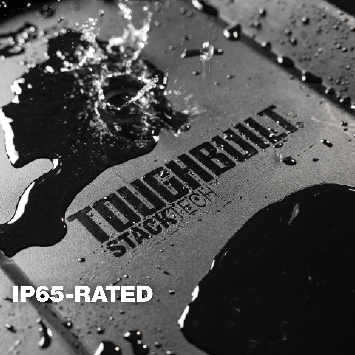 ToughBuilt StackTech Lockable Tool Box, Durable Plastic Storage Organizer, Black