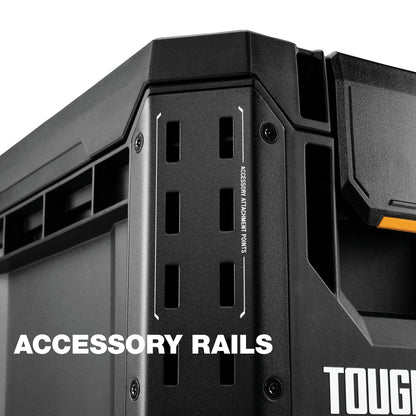 ToughBuilt StackTech Compact Tool Box Lockable Organizer with Removable Tray