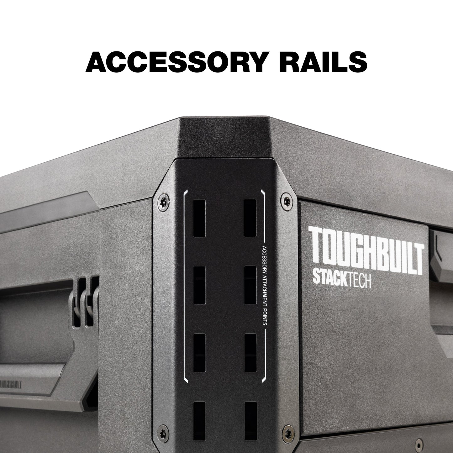 ToughBuilt StackTech 1-Drawer Tool Box, Durable Plastic Storage Organizer, Black