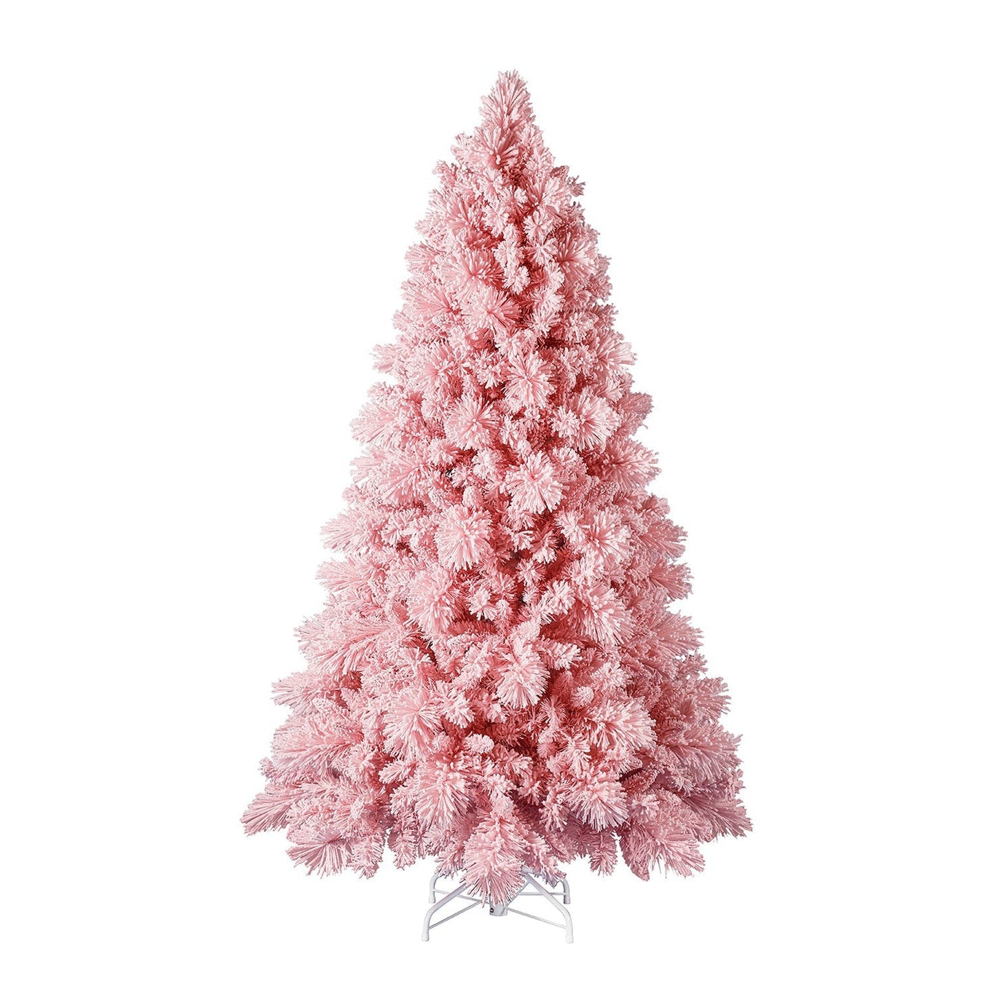 Home Heritage Snowdrift 6.5 Ft Pre-Lit Artificial Christmas Holiday Tree, Pink