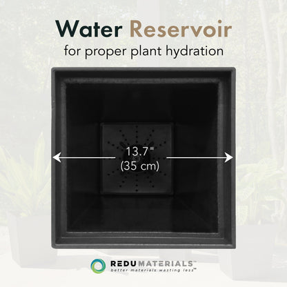 Tierra Verde 2 Pack Indoor Outdoor Self Watering Planter, Symphony, 15"W x 28"H