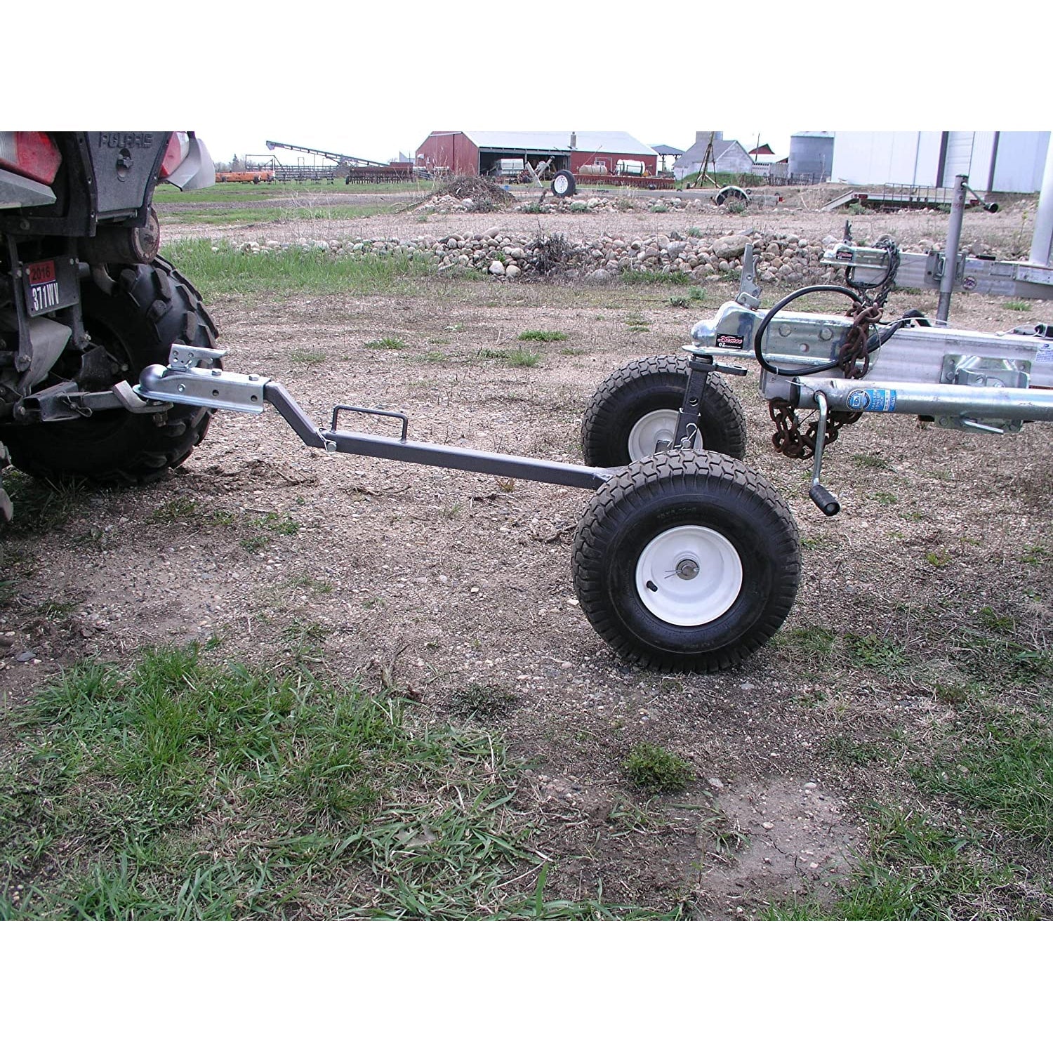 Tow Tuff TMD-800ATV Adjustable Solid Steel 800 Pound Capacity Trailer Dolly - Find Fresh Goods