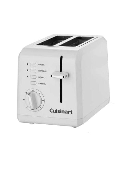 Cuisinart 2 Slice Compact Plastic Toaster – White