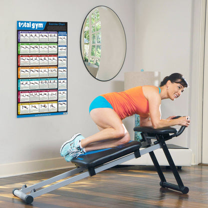 Total Gym 24" x 36" Convenient Quick Reference Exercise Chart with 35 Workouts