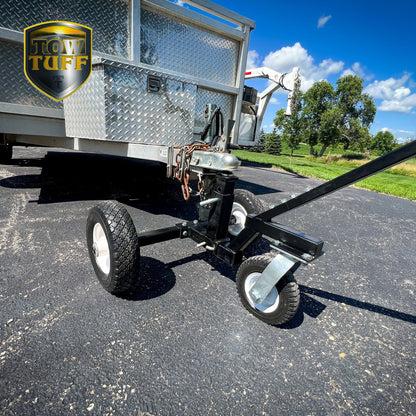 Tow Tuff TMD-800C Adjustable Solid Steel 800lb Capacity Trailer Dolly w/Caster - Find Fresh Goods