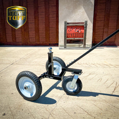 Tow Tuff TMD-1000C2 Adjustable Steel 1000 lb Heavy Duty Trailer Dolly w/ Caster - Find Fresh Goods