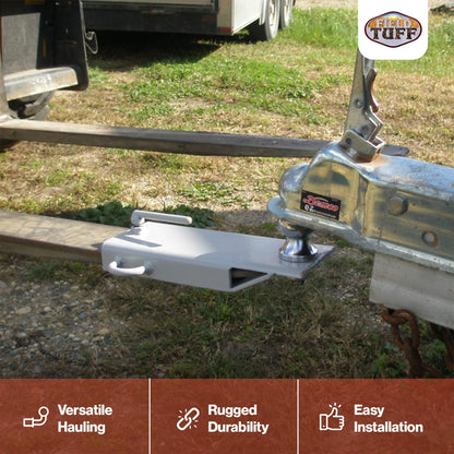 Field Tuff FTF-01FBMA 4in Ball Mount Hitch Adapter Fork Attachment (2 Pack) - Find Fresh Goods