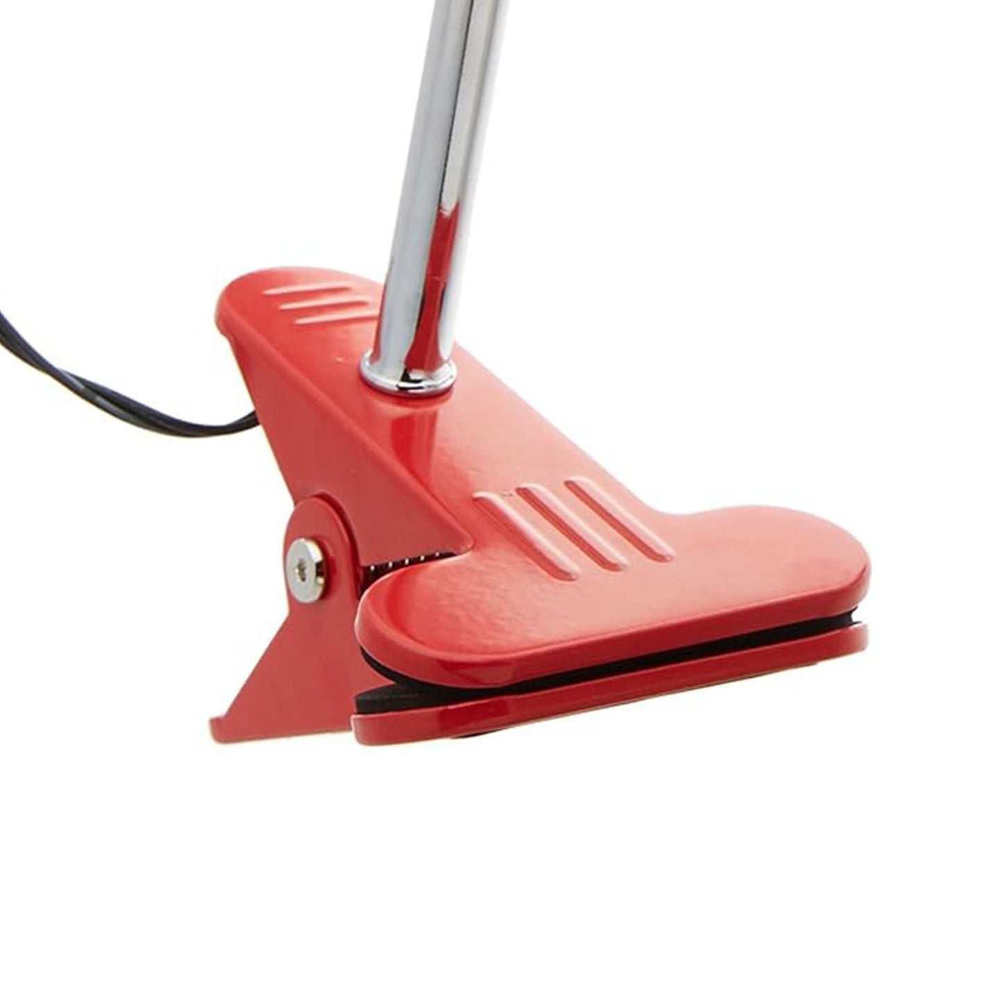 Globe Electric 8.46" 5W 250 Lumens LED Integrated Goose Neck Clip Lamp, Red