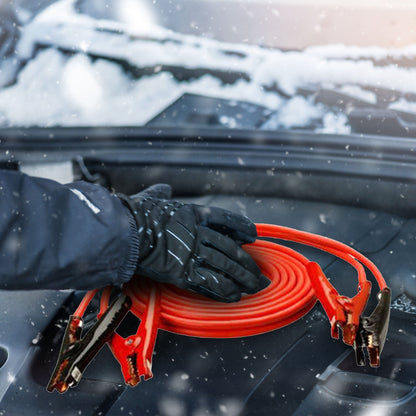 Master Mechanic 2 Pack 20' 4 Gauge Jumper Cable for Roadside Emergency Needs - Find Fresh Goods