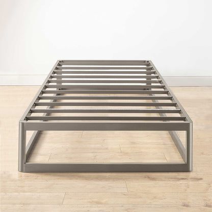 Mellow Ace of Base Metal Platform Low Profile Bed Frame, Round 12 Inch, King