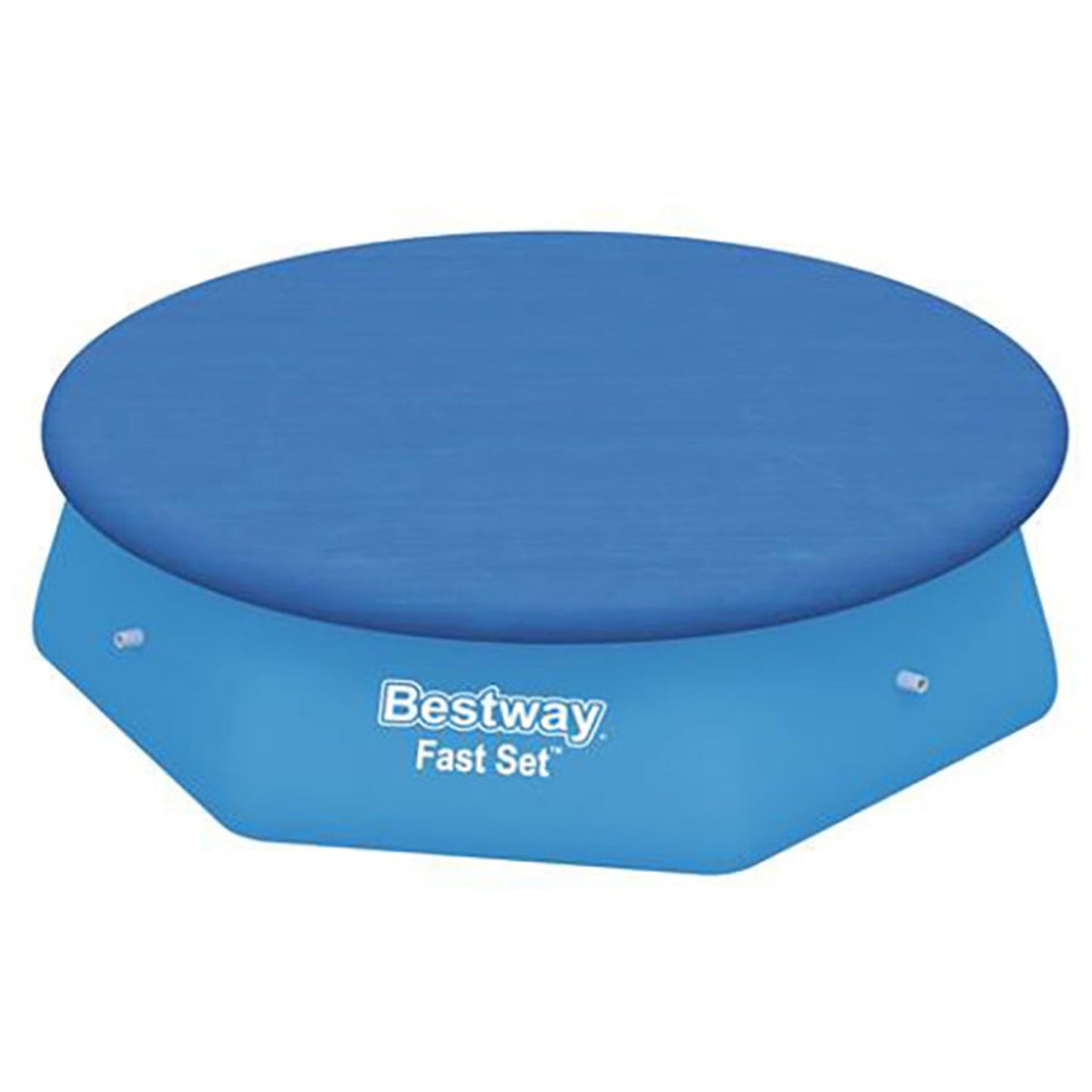 Bestway Flowclear Fast Set 8' Swimming Pool Cover for Above Ground Pools, 2 Pack