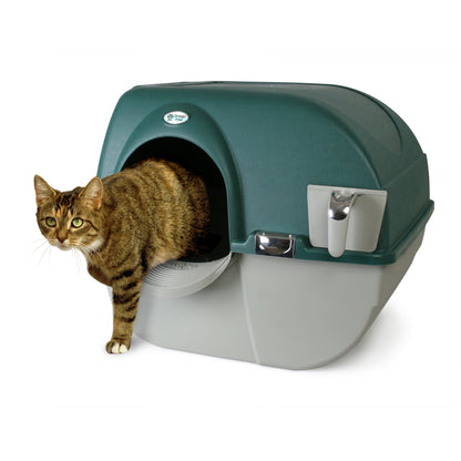 Omega Paw VM-RA15-1-PR Premium Roll 'N Clean Self Cleaning Litter Box, Green