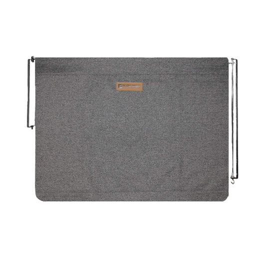 The Stair Barrier 27 to 42.5 Inch Wall to Wall Single Panel Swing Gate, Gray