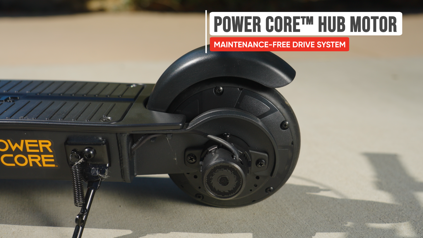 Razor Power Core XLR100 Electric Scooter Outdoor Ride-On Toy for Ages 8+, Black