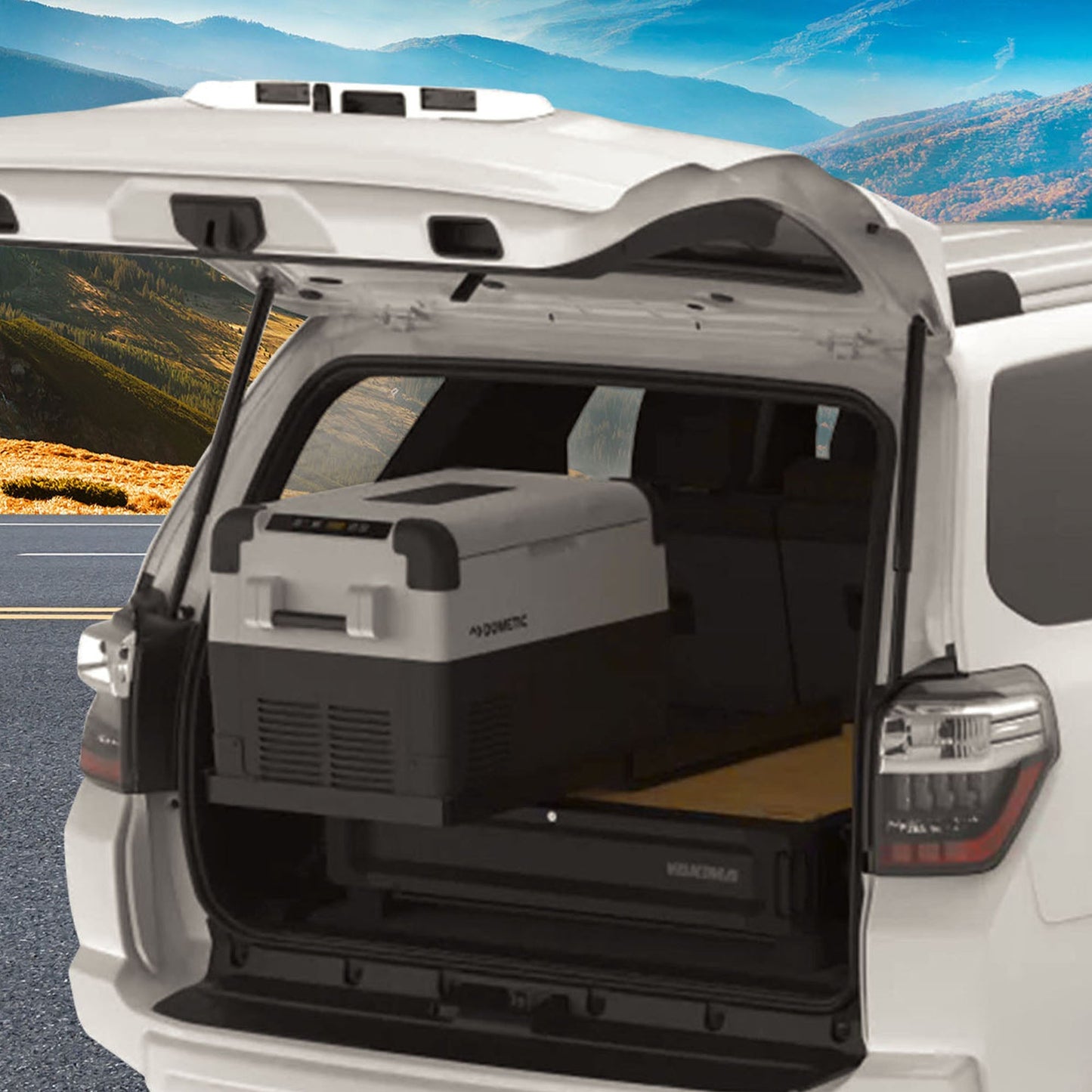 Yakima MOD Fridge Slide Mounting Bracket Kit for Dometic Fridge Slides, Black - Find Fresh Goods