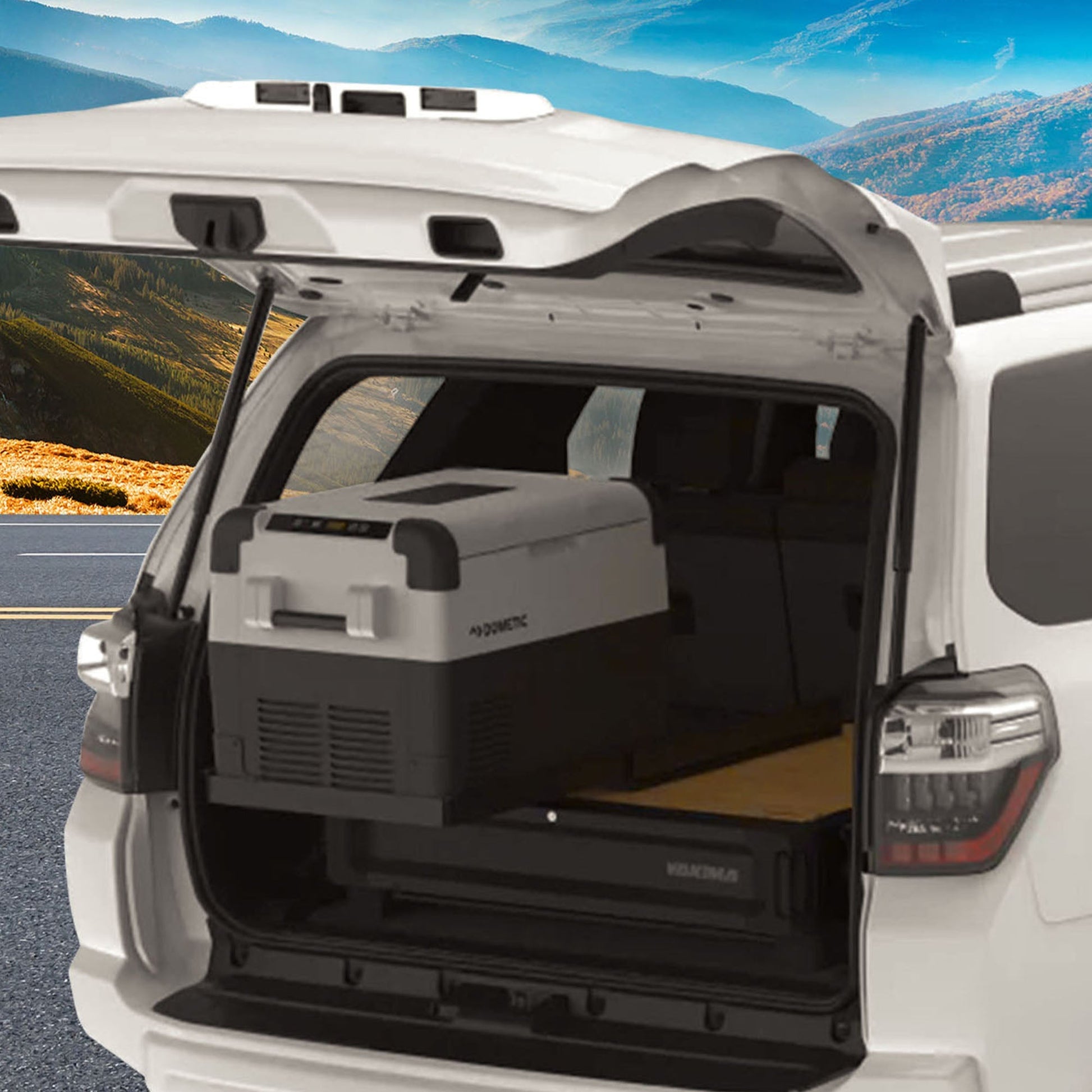 Yakima MOD Fridge Slide Mounting Bracket Kit for Dometic Fridge Slides, Black - Find Fresh Goods