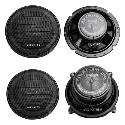 Hifonics Zeus Coaxial Speakers 6.5" 300W Shallow Mount, Pair & 5.25" 200W, Pair - Find Fresh Goods